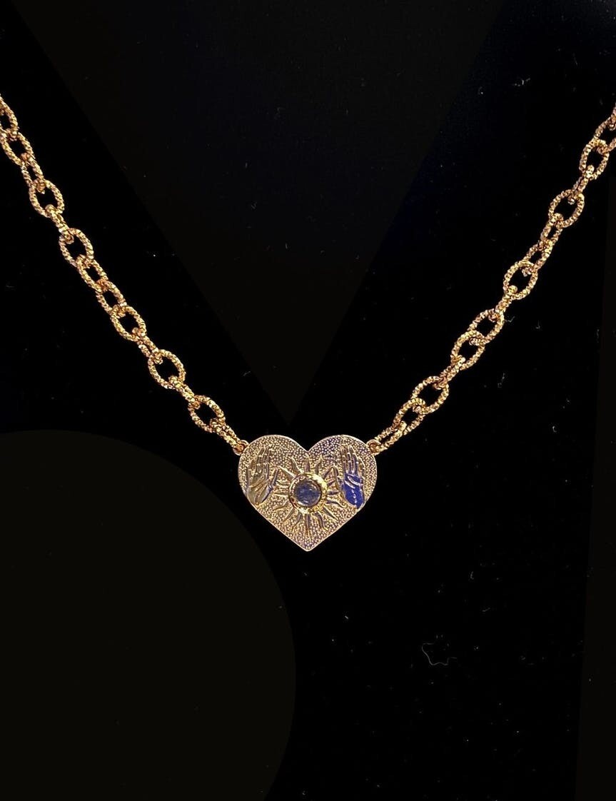 Collier Ex Voto Coeur Love Protection