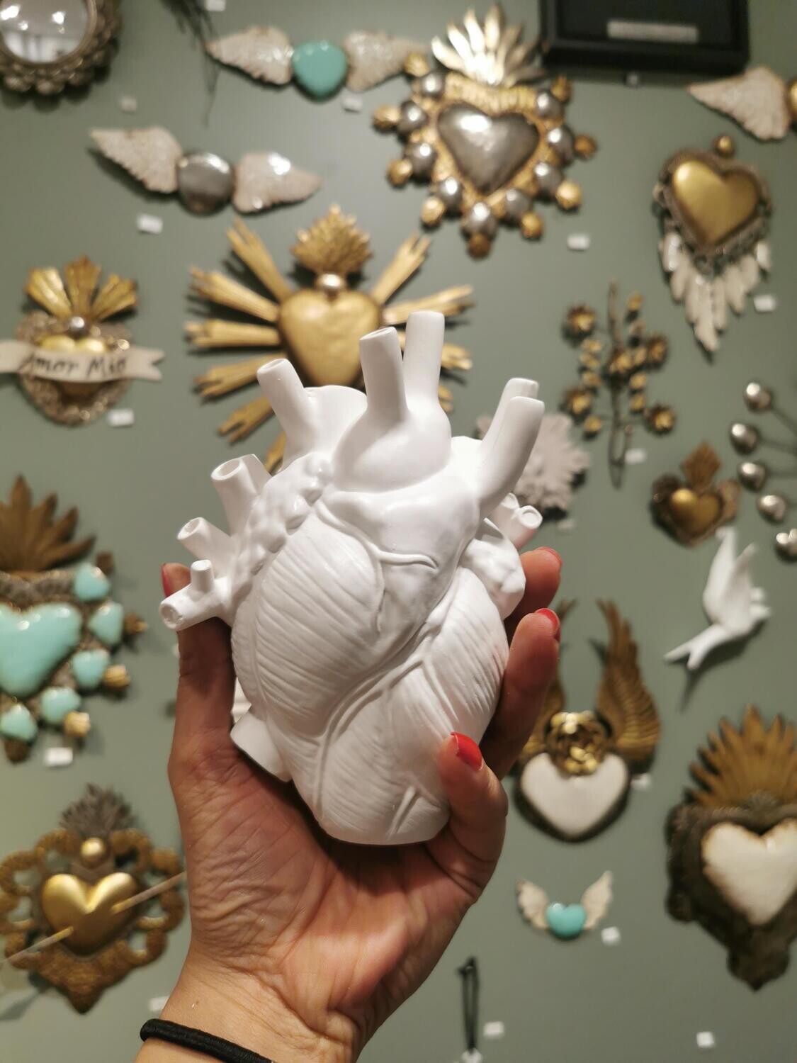 Vase Coeur Anatomique Small Blanc