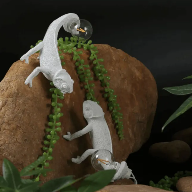 Lampe Applique Murale  Lezard col blanc