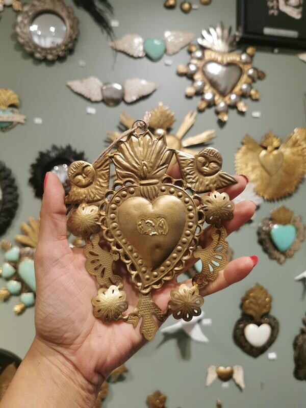 Ex Voto Coeur Sacré FLOWER LACE Doré