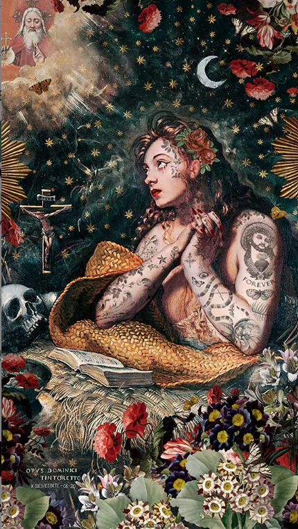 Tenture / Rideau Marie Madeleine 80x144 cm VOGLIO BENE