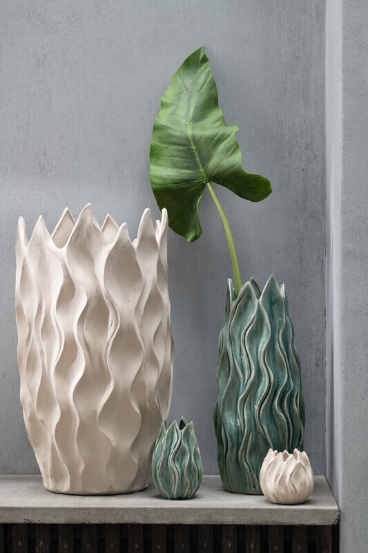 Vase Feuille Vert