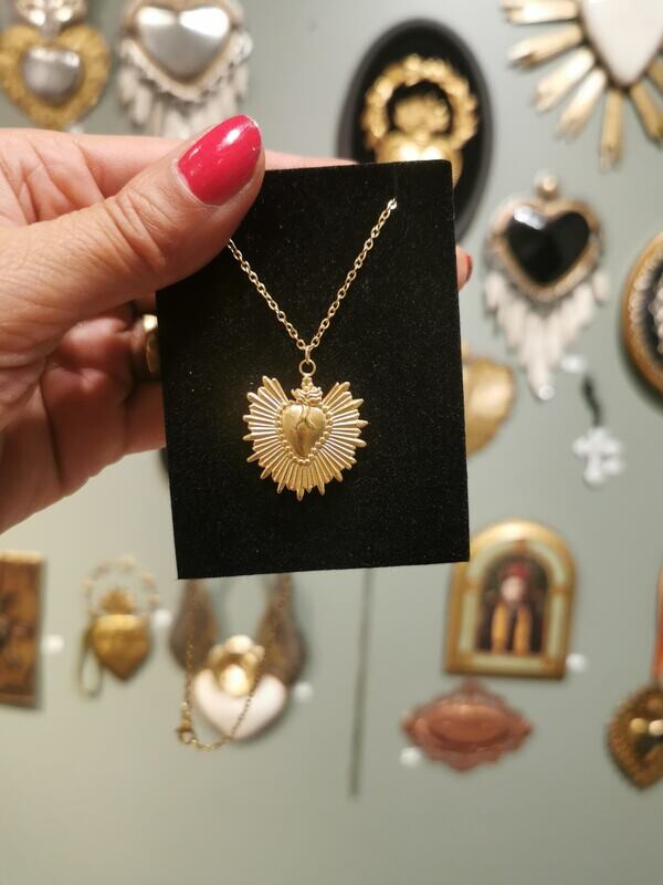 Collier Ex Voto Coeur Rayonnant