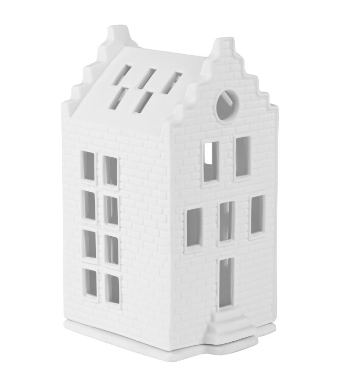 Maison Photophore en Porcelaine Brick House