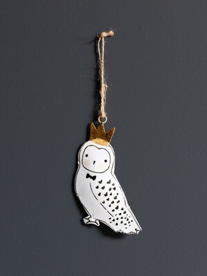 Suspension  Mr Hibou Blanc