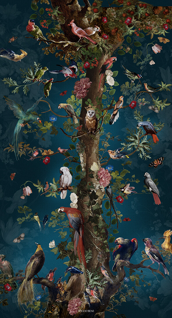 Tenture / Rideau L&#39; Arbre de Vie 80x144 cm VOGLIO BENE