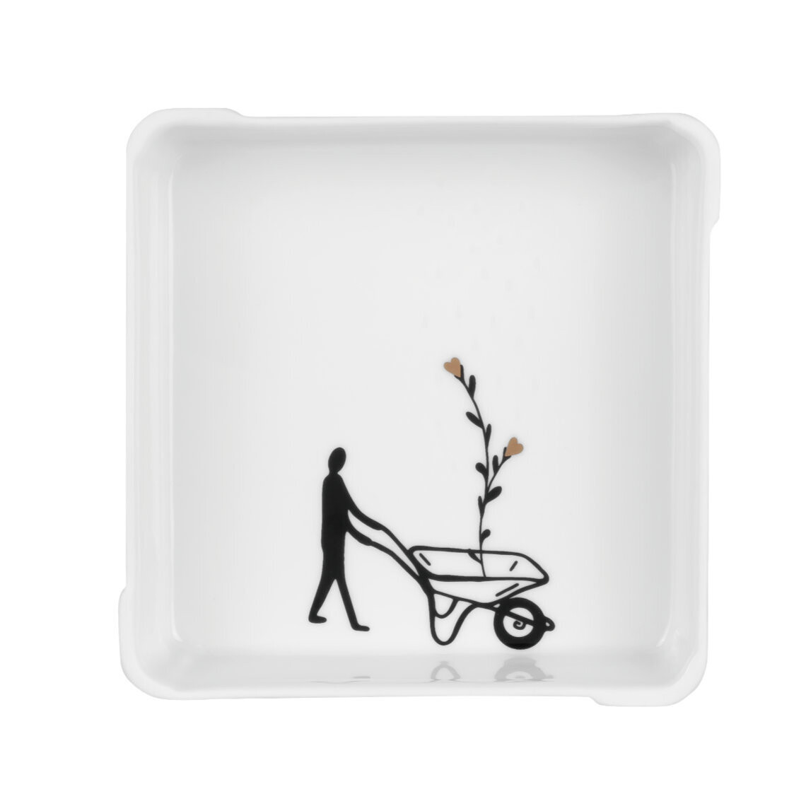 Plateau en Porcelaine le jardinier