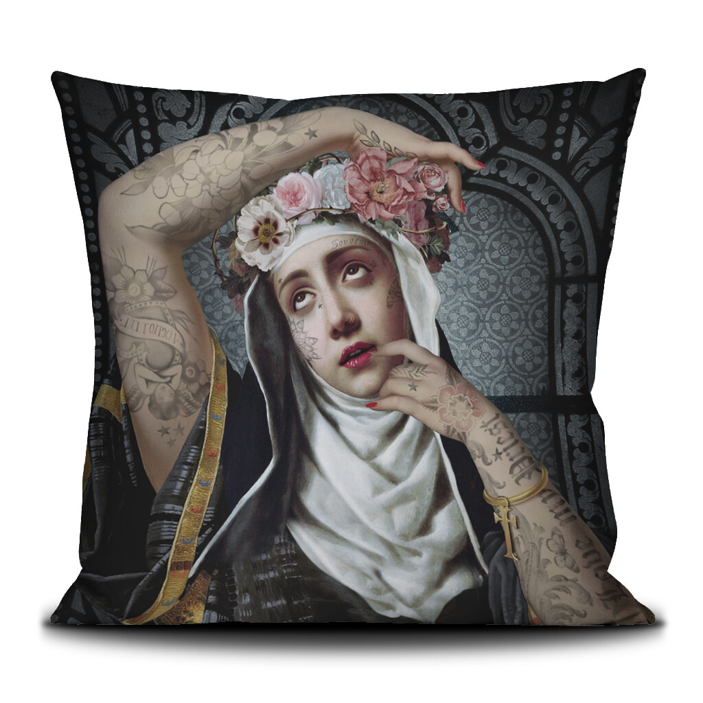 Coussin Sainte Rita  Voglio Bene