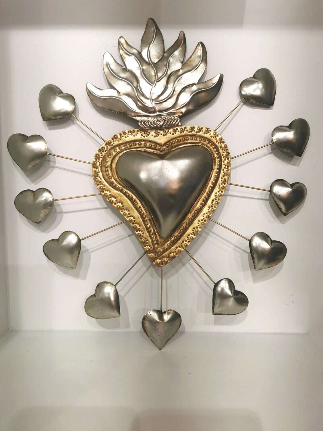 Ex Voto Coeur Sacre XXL Gallegos Argent