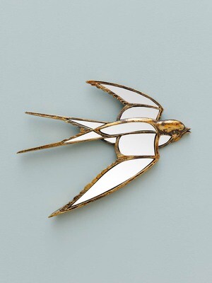 Miroir Hirondelle Or