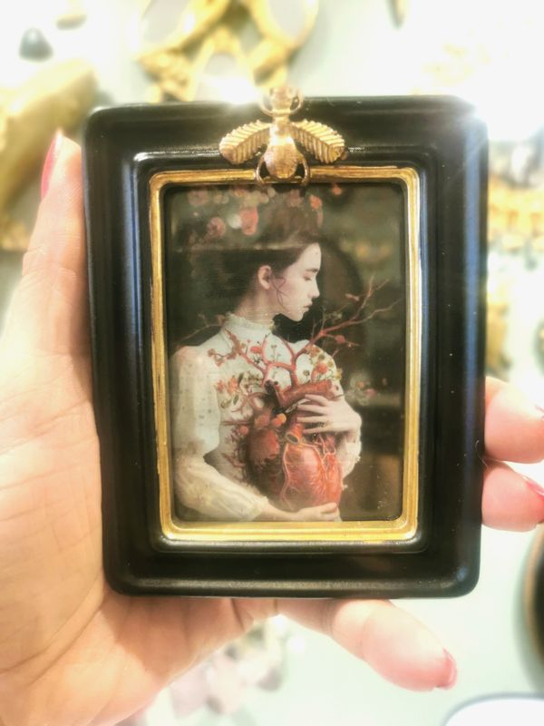 Petit Cadre Abeille Coeur