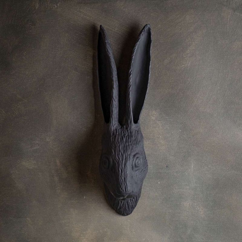 Vase Mural RABBIT col Noir Mat