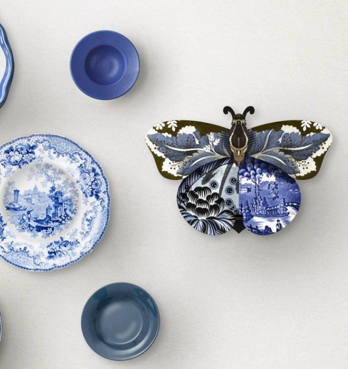 Papillon Medium Bleu (Etagere)