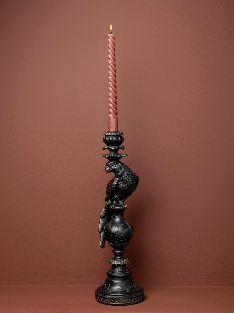 Bougeoir Perroquet Noir