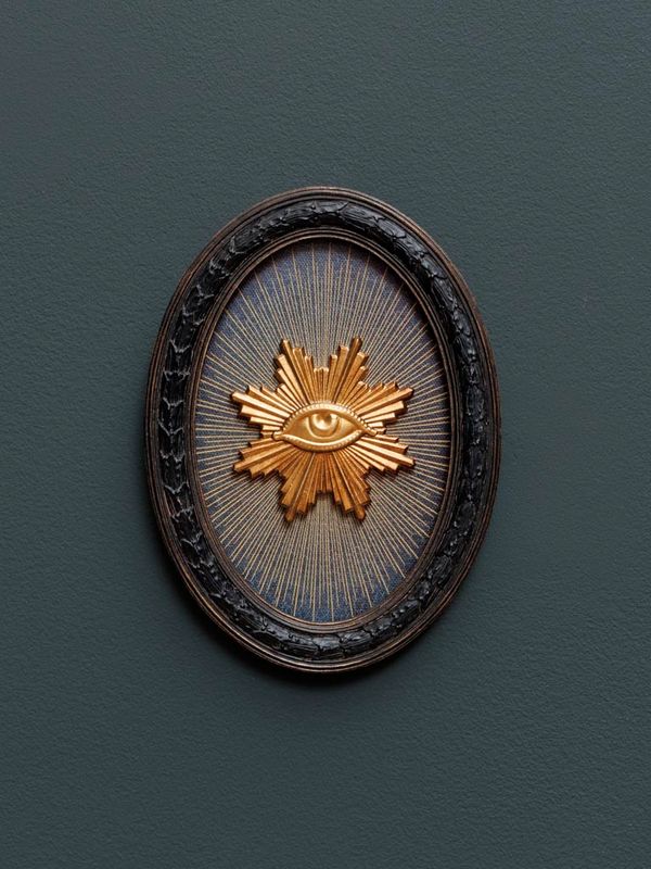 Cadre Ex Voto Oeil Rayonnant