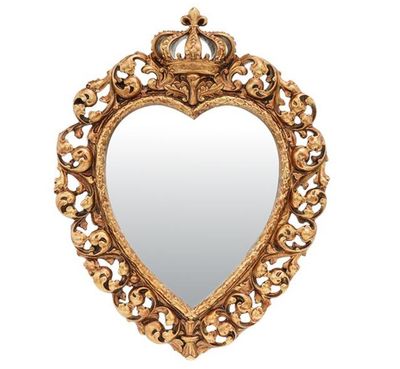 Miroir Ex Voto Couronne Col Or