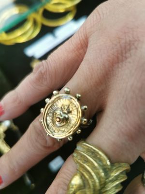 Bague Etoile Coeur Sacré Rubis taille 8