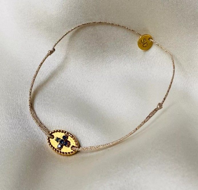 Bracelet Croix Saphir