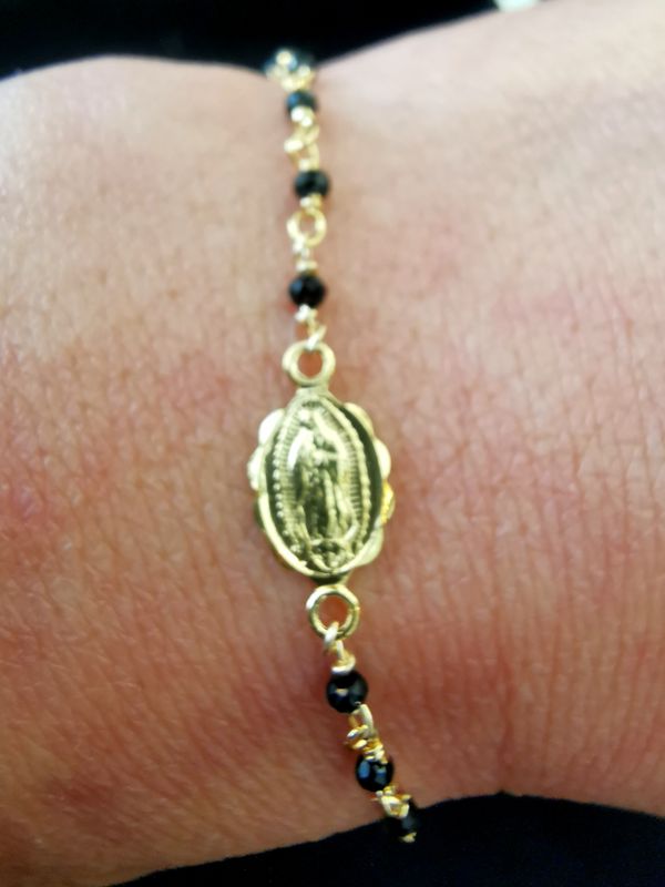 Bracelet Rosaire Marie Onyx