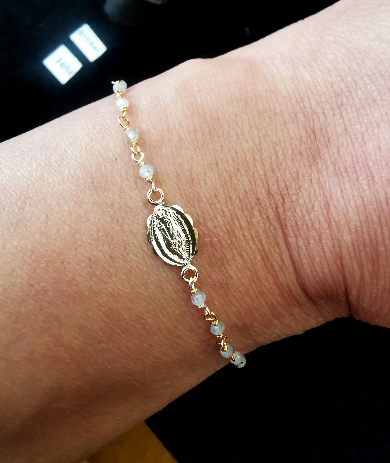 Bracelet Rosaire Marie Labradorite