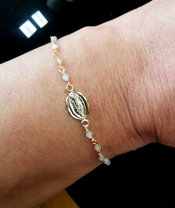 Bracelet Rosaire Marie Labradorite