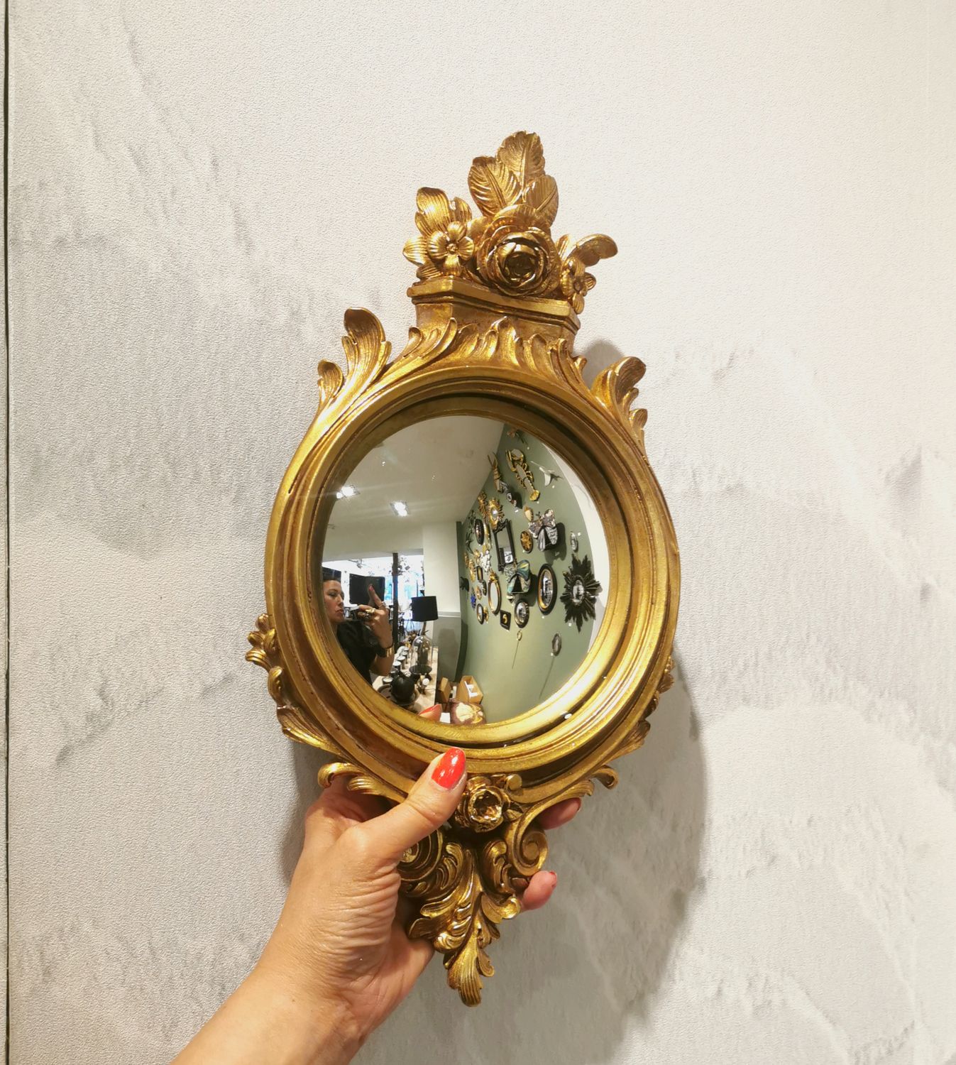 Grand Miroir de Sorciere Convexe QUEEN