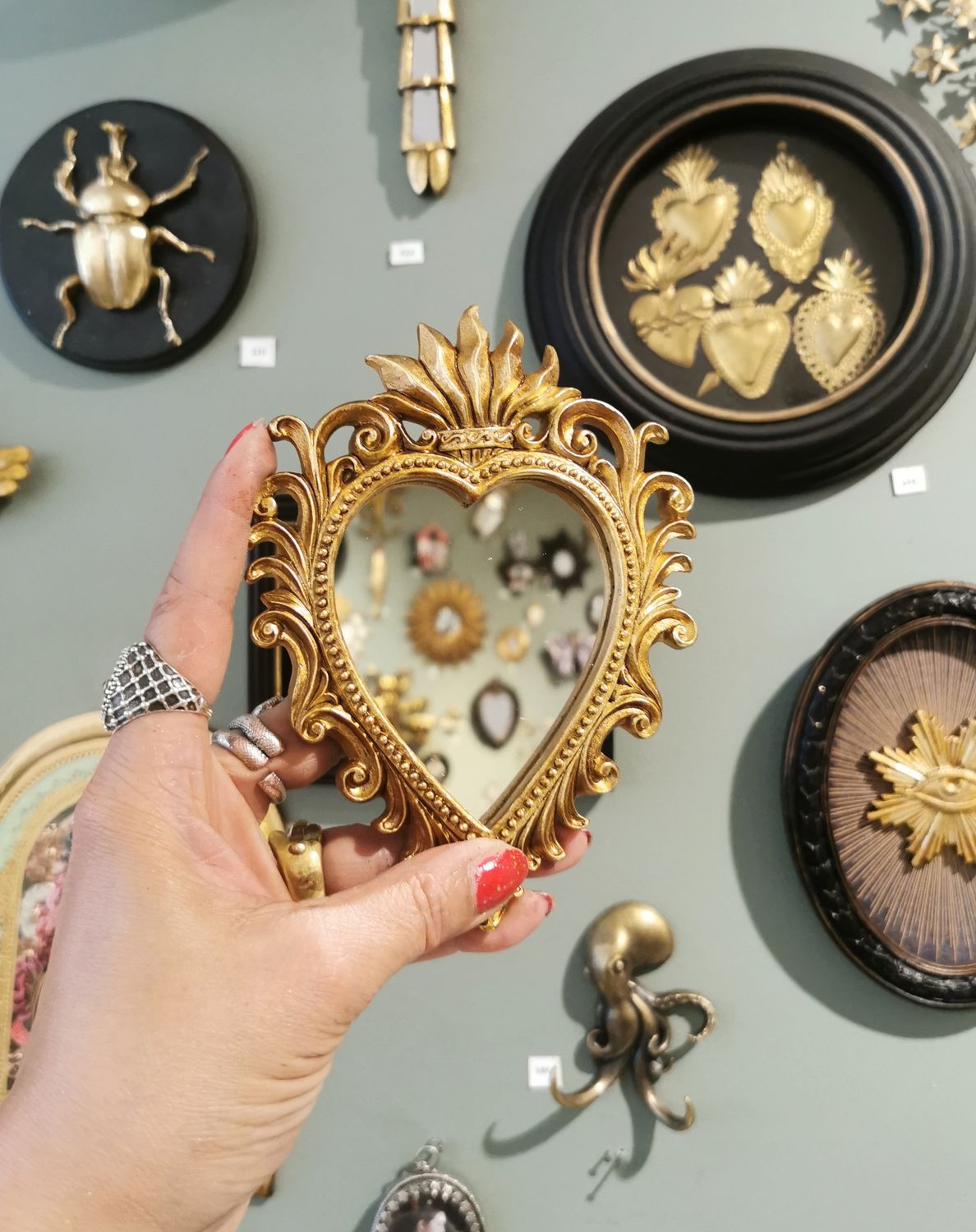 Miroir Ex Voto Flamboyant
