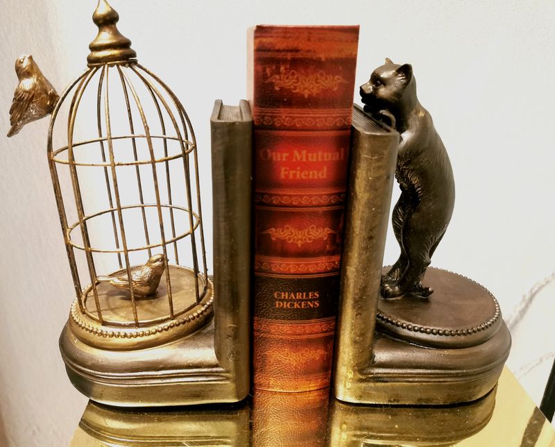 Serre Livres Cat and Birds