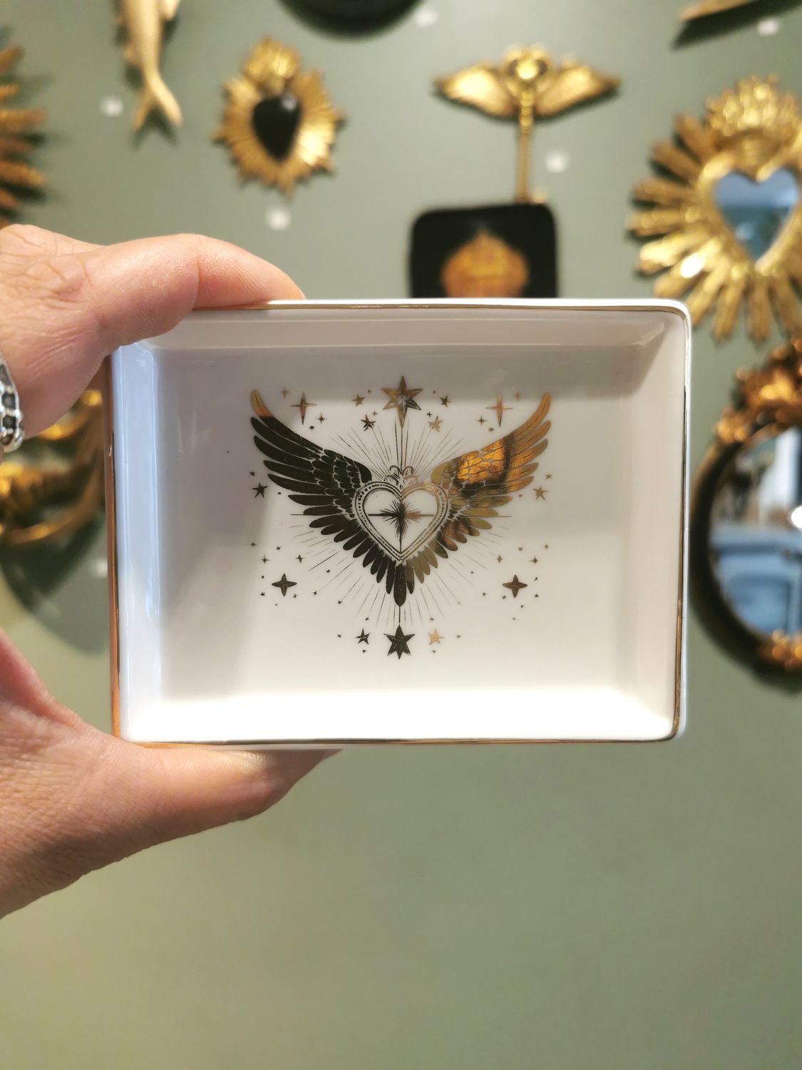 Petit Plateau Ex Voto Ailes Or