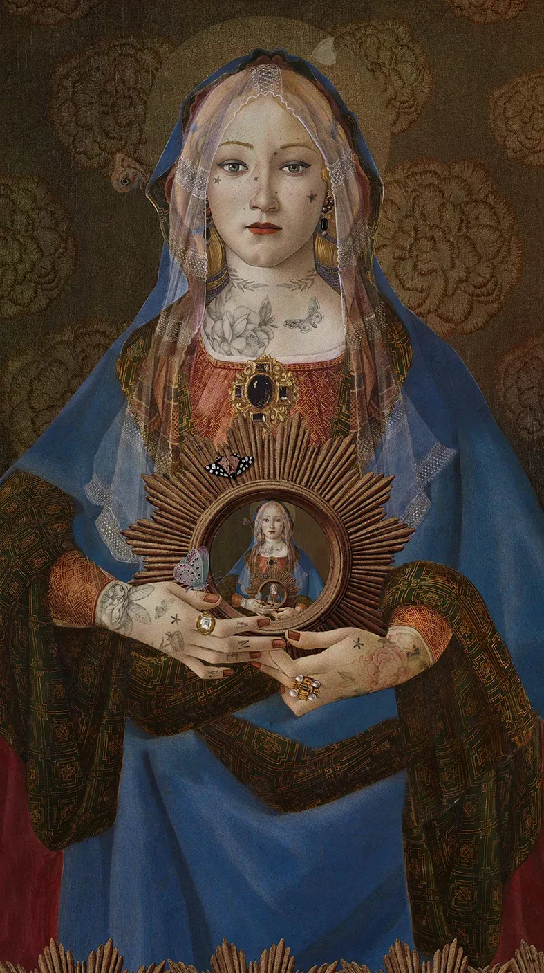 Tenture / Rideau Madonna Suprema 80x144 cm  VOGLIO BENE