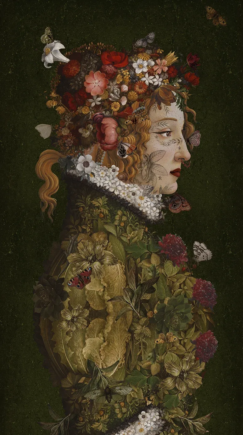 Tenture / Rideau Flora 80x144 cm VOGLIO BENE