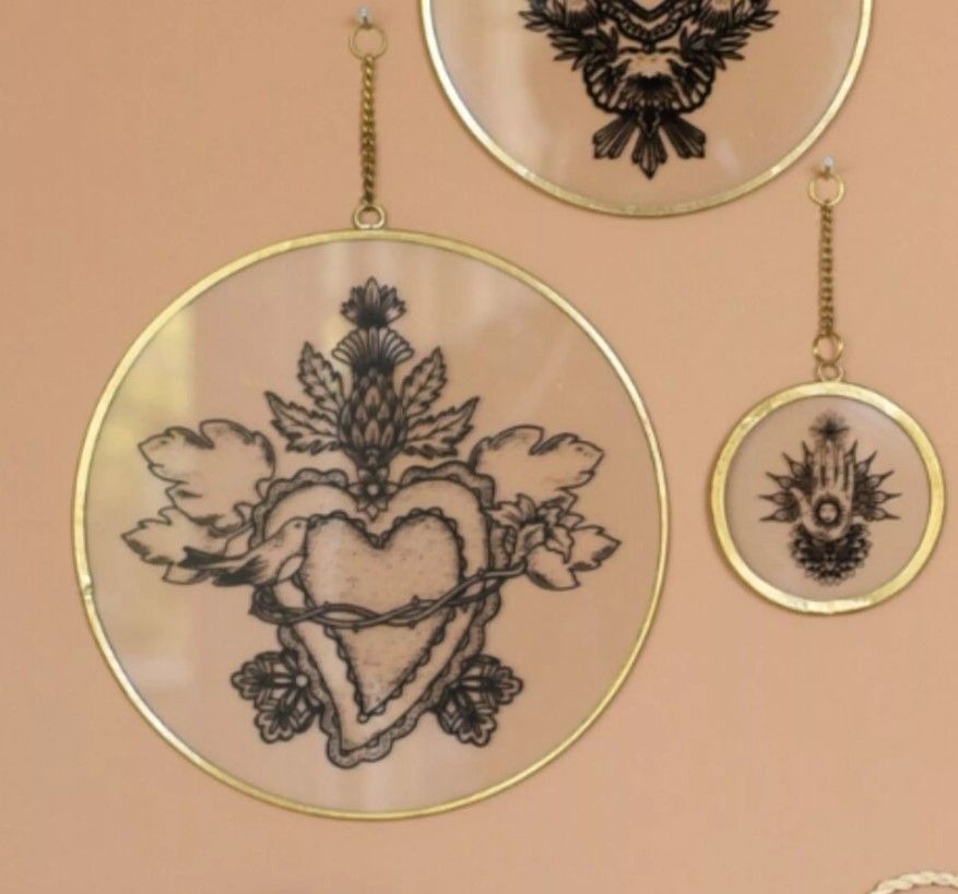 Cadre Ex Voto Coeur Enchaine 15 cm Cadre Ex Voto Coeur Enchaine 15 cm