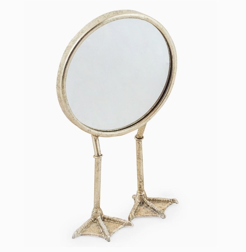 Miroir Pate d Oiseau Or Patiné