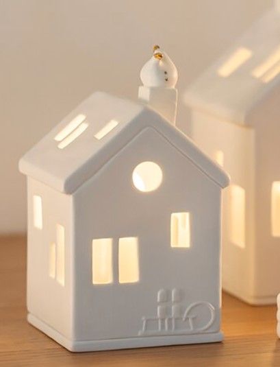 Maison Photophore en Porcelaine Little Santa s Foot Maison Photophore en Porcelaine Little Santa s Foot