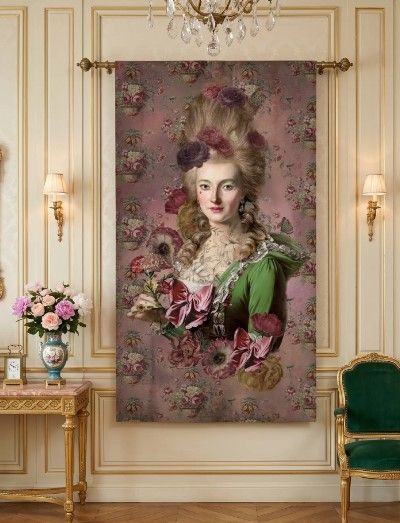 Tenture / Rideau MARIE ANTOINETTE 80x144 cm VOGLIO BENE
