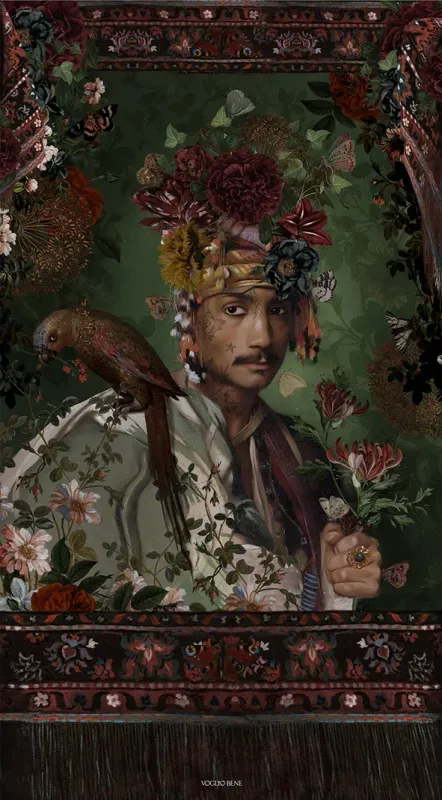 Tenture  / Rideau SULTAN 80x144cm Voglio Bene