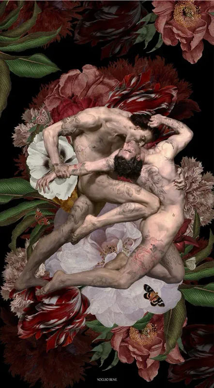 Tenture  / Rideau Gianni et Capocchio 80x144cm Voglio Bene