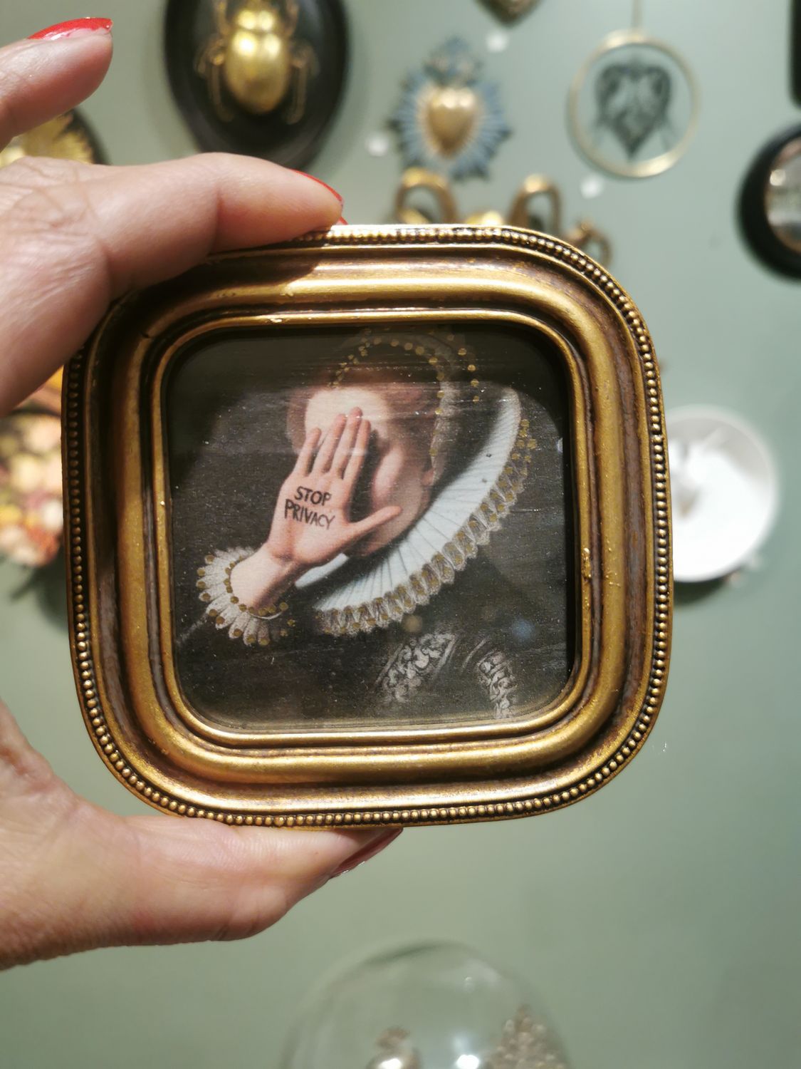 Petit Cadre Carré Or