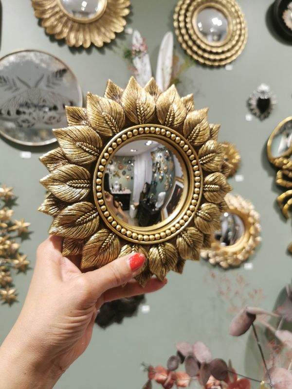 Miroir de Sorciere Convexe Petunia col Or