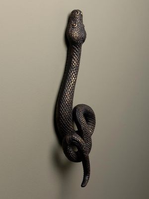 Decoration Murale Serpent en metal