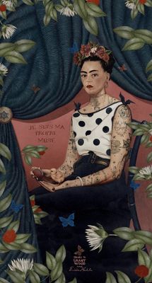 Tenture / Rideau La Muse 80x144cm VOGLIO BENE