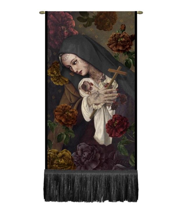 Etendard Sainte Therese VOGLIO BENE Etendard Sainte Therese VOGLIO BENE