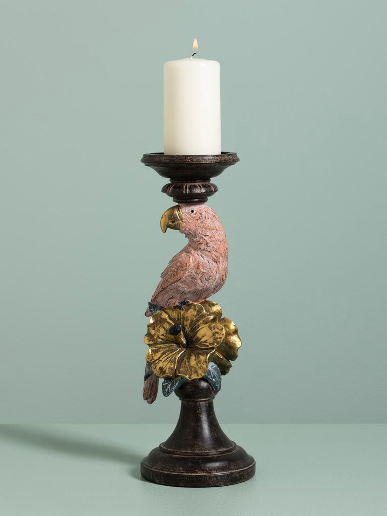 Bougeoir Perroquet Noir