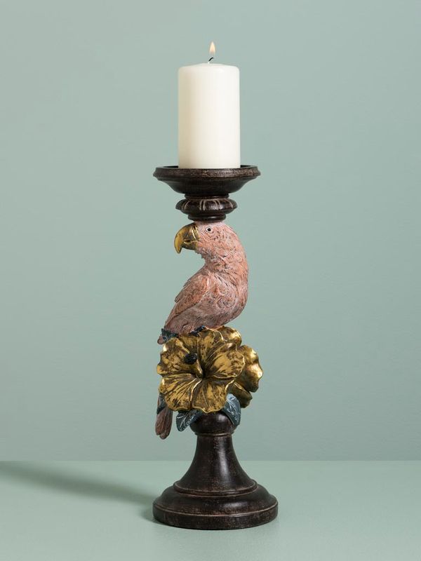 Bougeoir Perroquet Noir