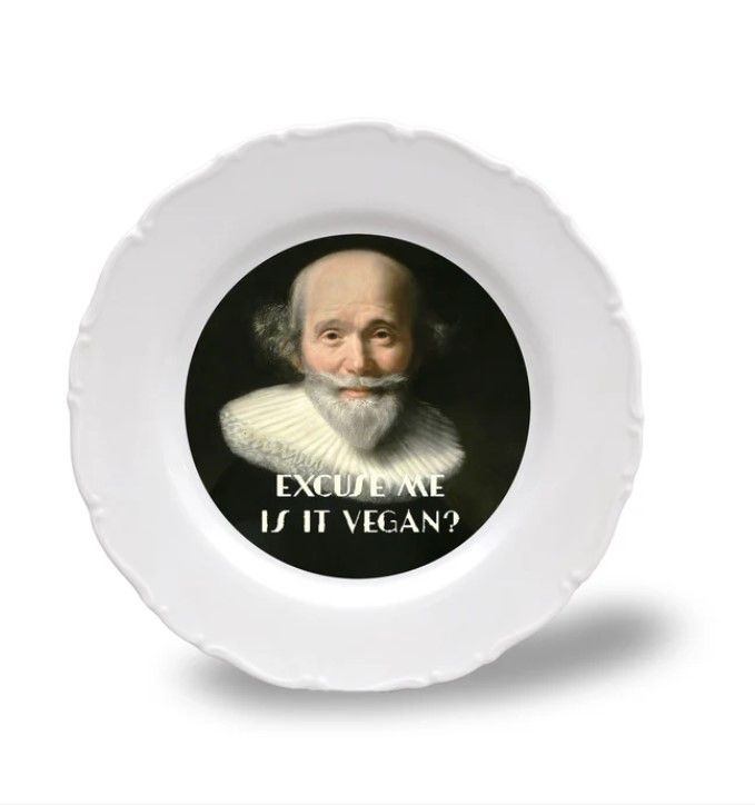 Assiette Porcelaine Excuse me is it vegan