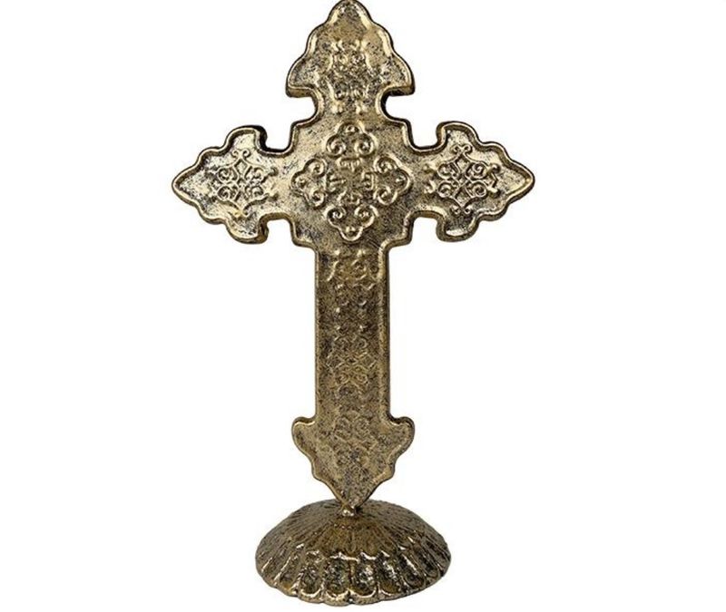 Croix en Metal Doré