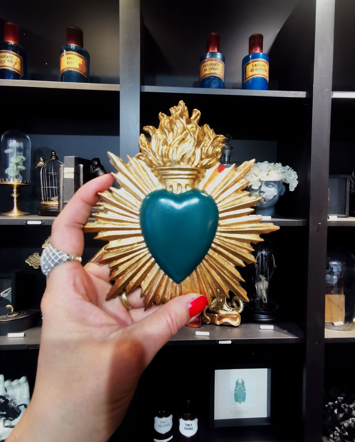 Ex Voto Coeur Sacre Rayon Vert Bouteille