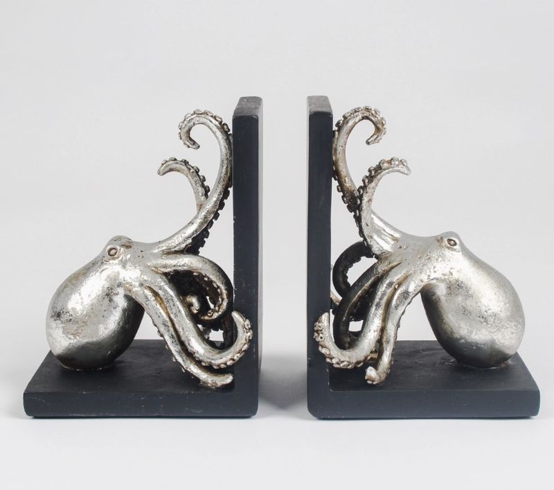 Serre Livres Octopus Silver