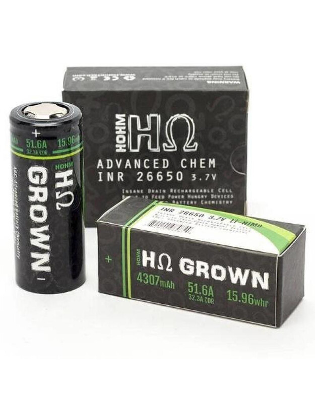 Hohm Grown 26650 Batteries