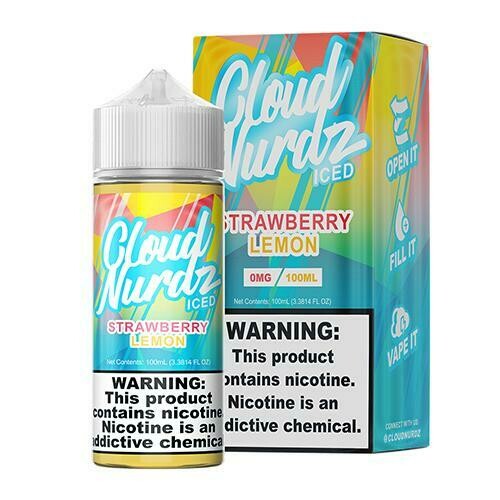 Cloud Nurdz 100ML Strawberry Lemon Iced